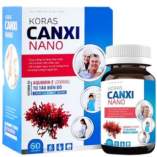 Koras Canxi Nano - Hỗ trợ bổ sung canxi, vitamin D3 cho cơ thể cho phụ nữ mang thai (60 viên)