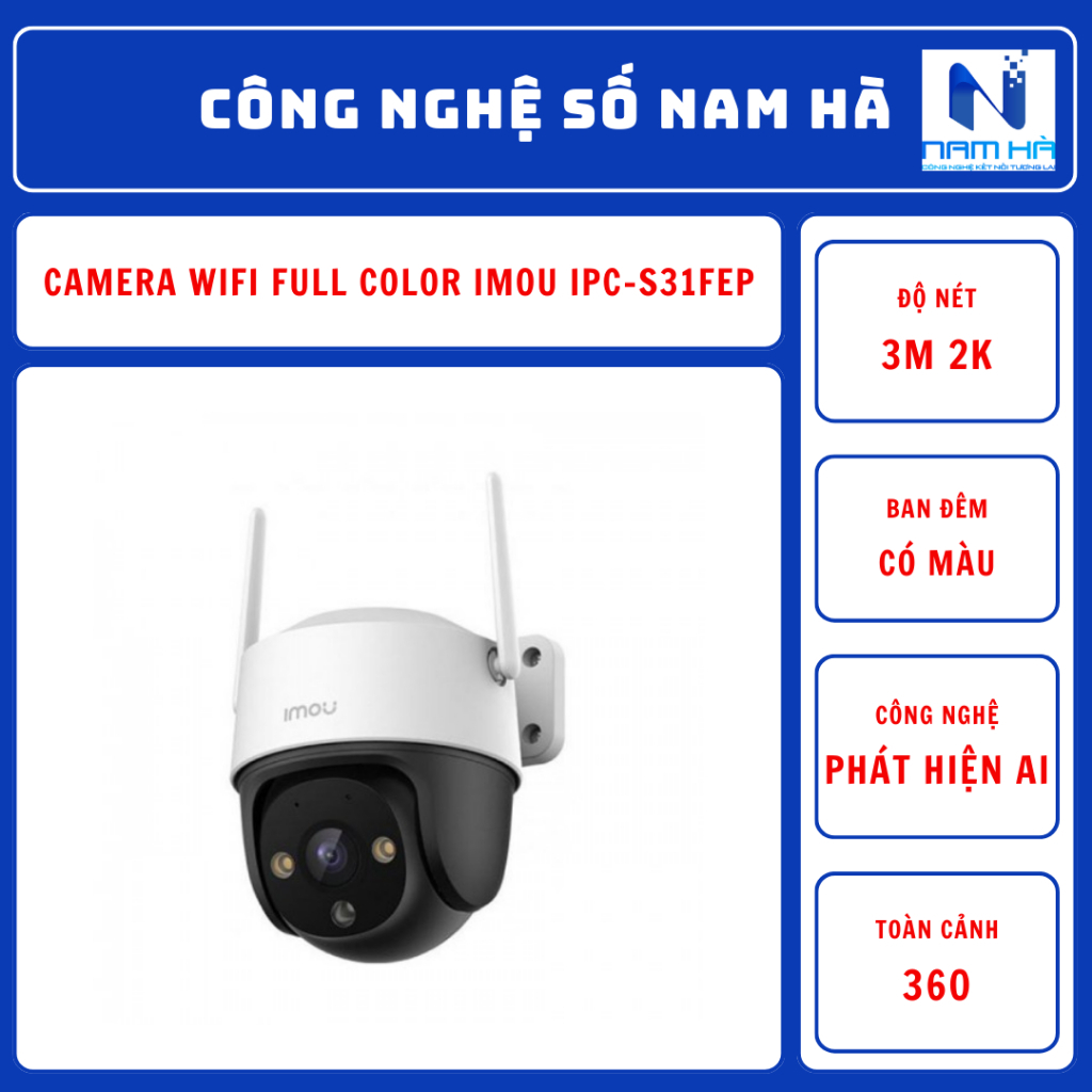 Camera Wifi Full Color IMOU IPC-S31FEP (Cruiser SE+ 3MP)