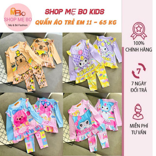 THỜI TRANG TRẺ EM - Đồ bộ thun lạnh 3d cho bé gái bé trai tay ngắn quần dài, tay dài, cộc tay từ 8 đến 40kg