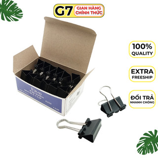 Kẹp tài liệu đen 15mm - 51mm, kẹp buom eras