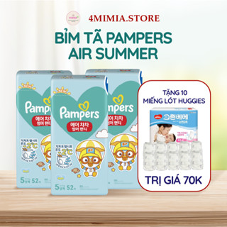 Bỉm Tã Dán/ Quần Pampers  Air Summer Thoáng Khí Thấm Hút Nội Địa Hàn Quốc Các Size Cho Bé