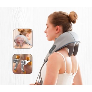 MÁY MASSAGE CỔ VAI GÁY 6D LINH CHI BEDDING- KỸ THUẬT MASSAGE TRỊ LIỆU SỐ 8 - giao mầu ngẫu nhiên