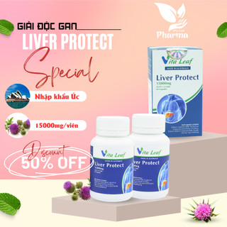Viên uống giải độc gan Liver Protect làm mát gan tăng cường chức năng gan 1 lọ 60 viên Rosa Bonita