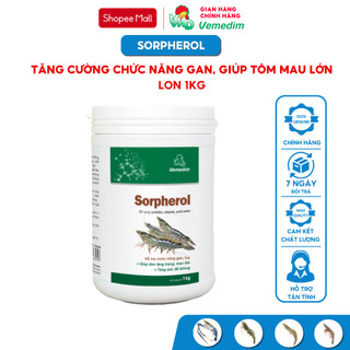 Vemedim Sorpherol tôm, thức ăn bổ sung hỗ trợ gan cho tôm, giúp tôm mau lớn, lon 1kg