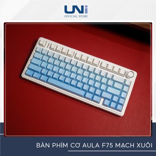 Bàn phím cơ không dây aula f75 - phiên bản mạch xuôi - led rgb nhiều chế độ - 3 mode kết nối - uni official store
