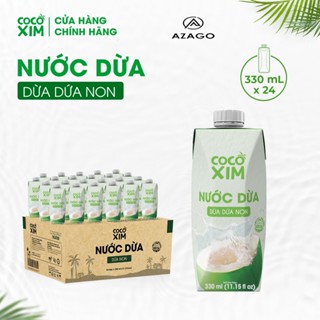  Thùng 24 Hộp Nước dừa đóng hộp Cocoxim dừa dứa non dung tích 330ml Hộp - AZAGOHN 