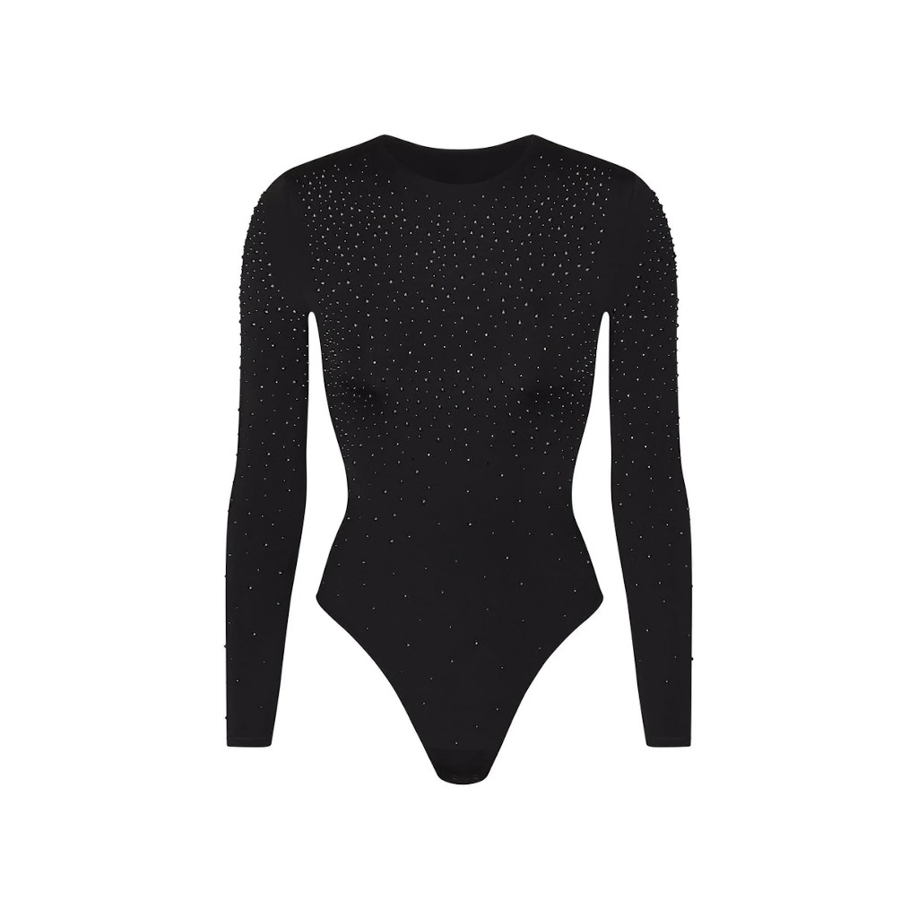 Thanh lý & Pass - Bộ áo liền quần dài tay ôm dáng quyến rũ Saint Laurent Bling Bling New Tag