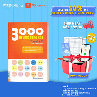 Sách - 3000 Từ Vựng Tiếng Hàn Theo Chủ Đề - MCBooks