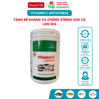 Vemedim Vitamin C Antistress cá, tăng sức đề kháng, chống stress cho cá, lon 1kg