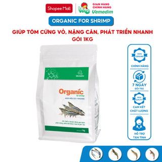 Vemedim Organic for shrimp Cung cấp khoáng chất cho tôm bóng vỏ, nặng cân, gói 1kg
