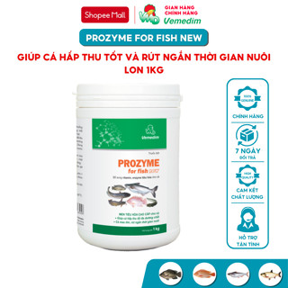 Vemedim Prozyme for fish new, bổ sung vitamin và enzyme tiêu hóa cho cá, hộp 1kg