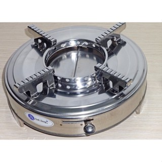 Bếp cồn khô/nước inox 304 bền đẹp, thiết kế nhỏ gọn mang du lịch có thanh chắn