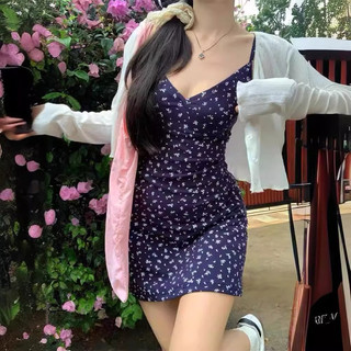 Váy hai dây hoa nhí