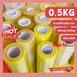 Băng Dính Đóng Hàng Lõi Nhựa 0.5kg - [Chắc Chắn] - baobi24.com