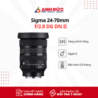  Ống Kính Sigma 24-70mm F2.8 DG DN II  Art  for Sony E  Leica L - Hàng Chính Hãng 