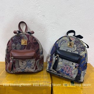 Balo Gấu dạ mini Size 20 để vừa điện thoại đồ cá nhân cho các nàng