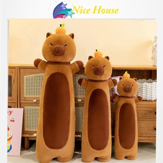 Gối Ôm Gấu Bông Hình Thú Capy Đứng Thỏ Khỉ Ếch Ngộ Nghĩnh Chất siêu mền mại _ Nice House