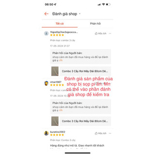 COMBO 2 Que Mây Dài 80cm Đã Chà Láng Vỏ Bằng Máy
