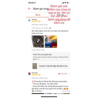 COMBO 2 Que Mây Dài 80cm Đã Chà Láng Vỏ Bằng Máy