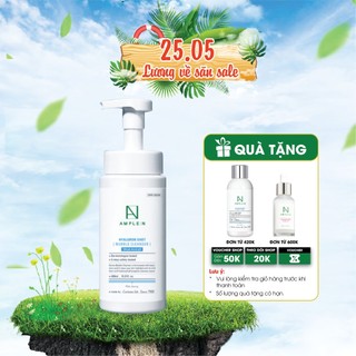 Sữa Rửa Mặt Tạo Bọt AMPLE:N Hyaluron Shot Bubble Cleanser 450ml