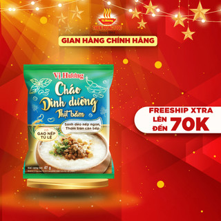 Thùng 30 gói Cháo dinh dưỡng thịt băm Vị Hương 47gr/gói