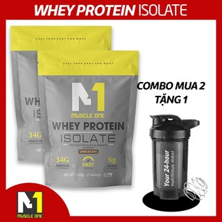 Whey protein isolate muscle one, tăng cơ giảm mỡ, 2kg , hàng chính hãng uy tín - c1.2