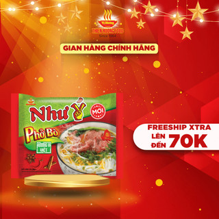 Thùng 30 gói Phở Như Ý Bò 65g/gói
