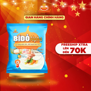 Thùng 30 gói Cháo Bí Đỏ Vị Sườn Heo Alpha 50g/gói