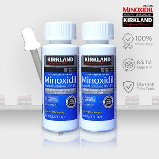 Dung dịch phát triển râu tóc Minoxidil 5% Dạng Lỏng Combo 2 Lỏng