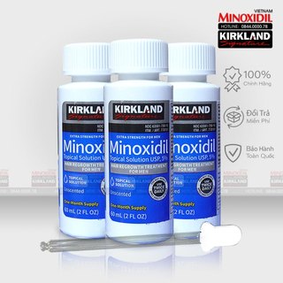 Dung dịch hỗ trợ phát tiển râu tóc Minoxidil 5% Combo 3 Lỏng