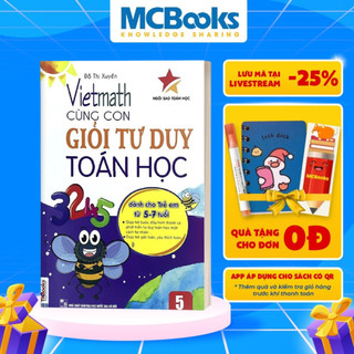 Sách - Vietmath - Cùng con giỏi tư duy toán học 5 - MCBooks