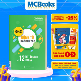 Sách - 360 Động Từ Bất Quy Tắc Và 12 Thì Tiếng Anh Cơ Bản (Khổ Nhỏ)