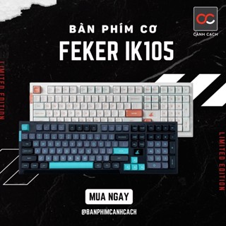 Bàn phím cơ không dây HOTSWAP Feker IK105 Mạch xuôi - LED RGB - Keycap PBT