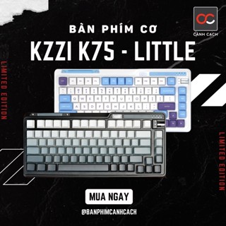 Bàn phím cơ không dây HOTSWAP KZZI K75 Little Mạch xuôi - LED RGB - Keycap PBT