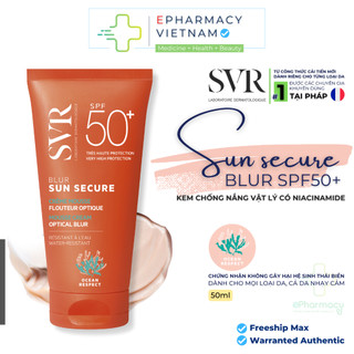 [09/2025] Kem Chống Nắng SVR Sun Secure Blur SPF50+ Che Khuyết Điểm Làm Đều Màu Da 50ml