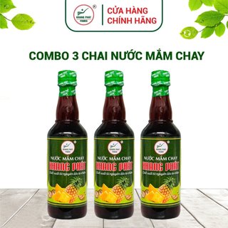 Combo 3 nước mắm chay chai 500ml - Gia vị Khang Phát