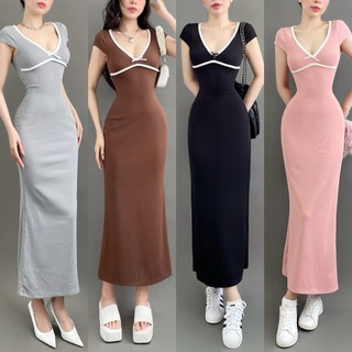 TADstore - Shinie Dress dáng váy bút chì, chi tiết cổ tinh tế cùng chi tiết lượn sóng mang phong cách sang trọng