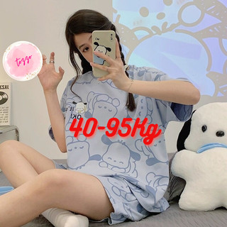 Đồ bộ nữ đồ ngủ mặc nhà bigsize quần lửng cộc tay mùa hè 40-95Kg vải thun cute dễ thương TOZZO BC06