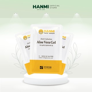 Combo 5 mặt nạ gel lô hội thảo dược Hanmi Aloe tự nhiên dịu nhẹ thấm sâu duy trì độ ẩm cần thiết cho da 20ml
