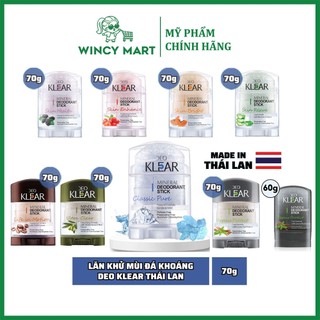  Lăn Khử Mùi Lăn Nách Đá Khoáng DEO Klear Pure Classic Hương Dịu Nhẹ Không Gây Kích Ứng 