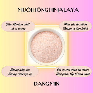 Muối hồng Himalaya Sức Khỏe Xanh dạng hạt 200g/túi dùng nấu ăn - Hàng chính hãng