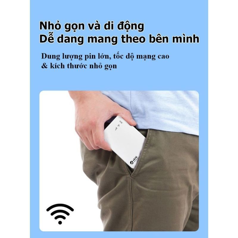 Cục phát wifi từ sim 4G kiêm pin sạc dự phòng 10000mAh TP10000, bộ phát wifi di động tốc độ cao 300Mbps Tất Cả Nhà Mạng