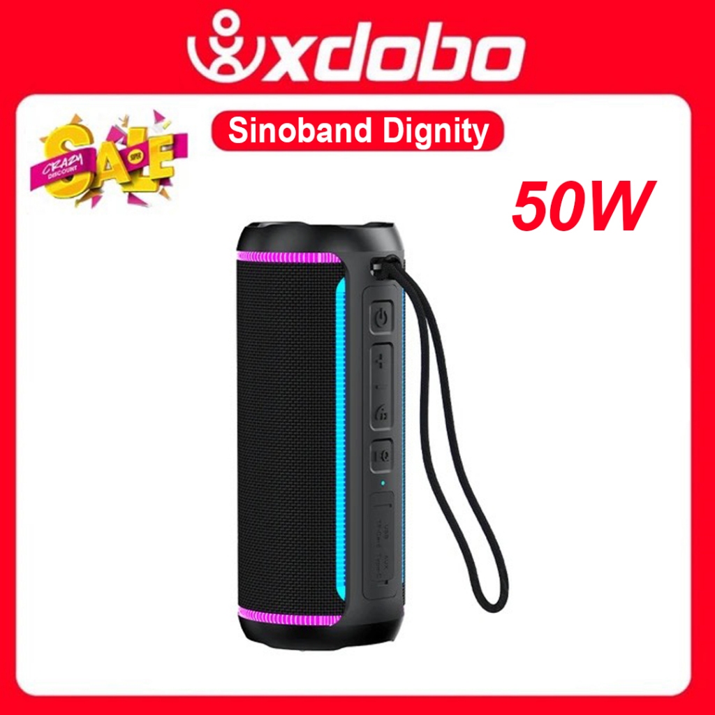 Loa Bluetooth 5.3 Xdobo Dignity 2024 Công Suất 50W, Chống Nước IPX6, Hỗ Trợ Thẻ TF, USB, AUX Kết Nối TWS
