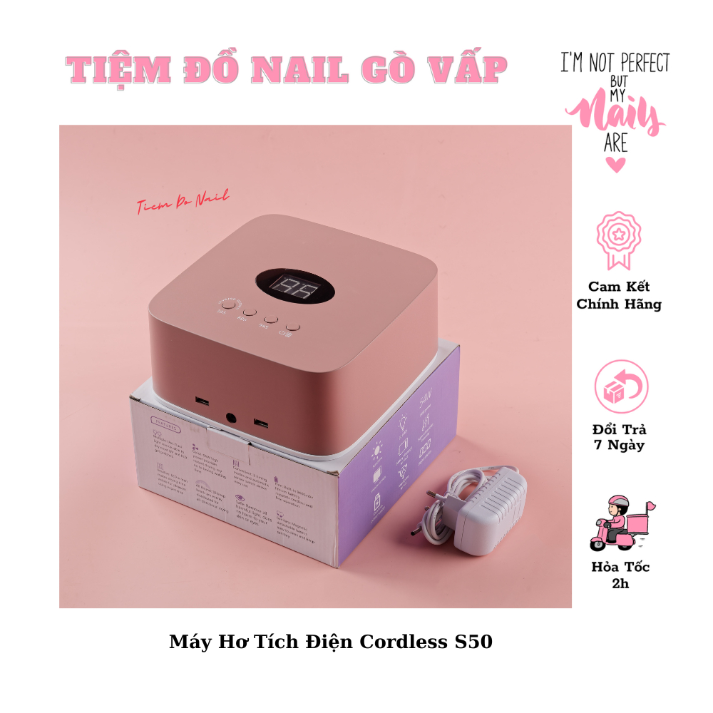 Máy Hơ Móng Tích Điện Cordless S50