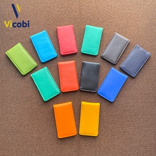 Kẹp tiền da bò Vicobi nhiều màu chọn lựa KT