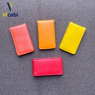 Kẹp tiền da bò Vicobi nhiều màu chọn lựa KT