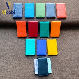 Kẹp tiền da bò Vicobi nhiều màu chọn lựa KT