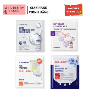 [ Sur.Medic] Mặt Nạ Phục Hồi Dưỡng Trắng Da - Full Hộp (10 miếng)