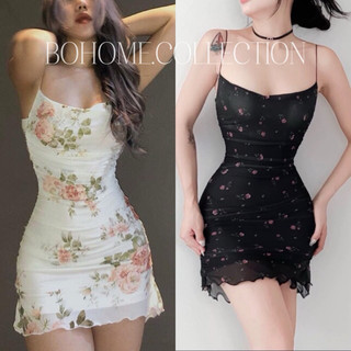 |Bohome| Váy lưới ôm body siêu quyến rũ hai lớp chuẩn ảnh(dưới 58kg)