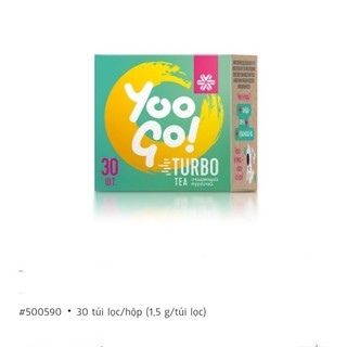 Trà thảo mộc Yoo Go Turbo Tea siberian, Hỗ trợ giảm cân , cải thiện hệ tiêu hóa - hộp 30 gói